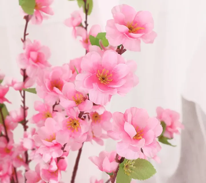 Simulation peach blossom single dried flower