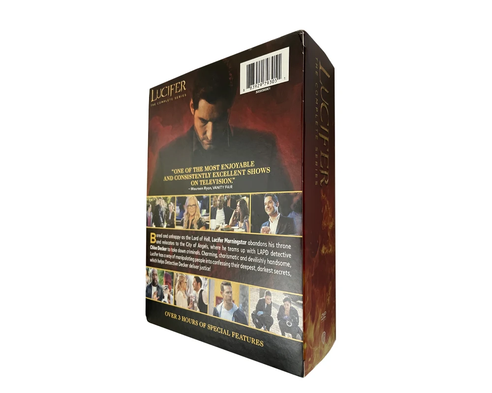 Lucifer Season 1-6 The Compete Series 20 Discs Factory Wholesale DVD Movies TV Series Cartoon Region 1/Region 2 DVD Free Ship