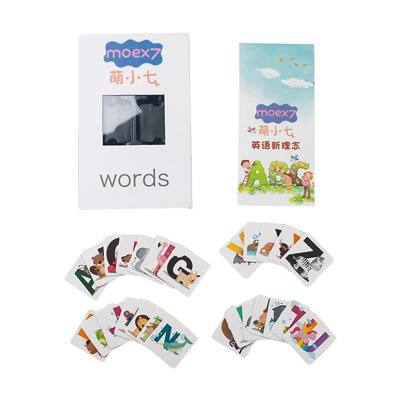 High Quality Custom Printed Japanese Baby Learning Flash Cards with Customized Packaging