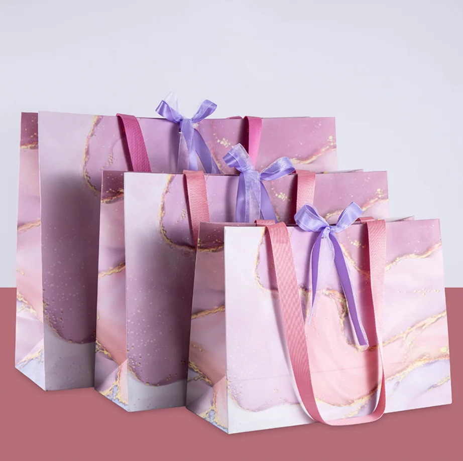 Пользовательская картина маслом Графика очень большая бумажная сумка для покупок для одежды