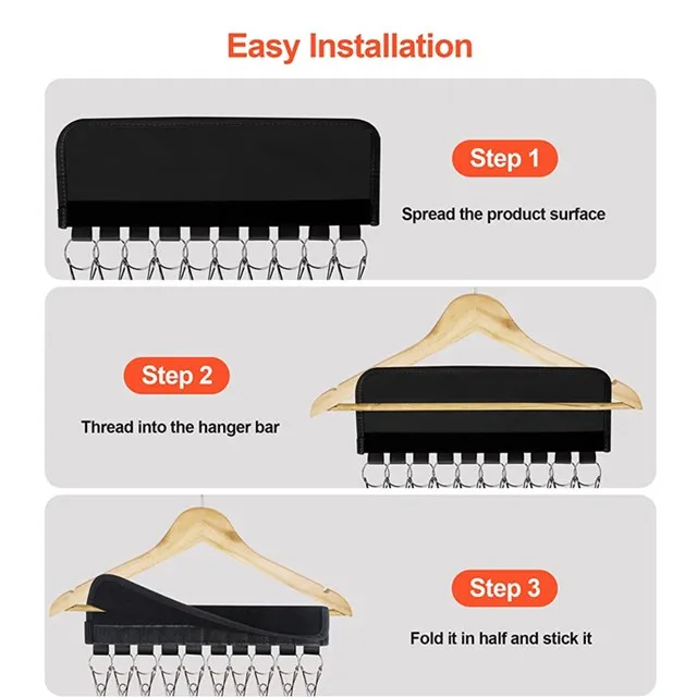 Wholesale hook loop 10 clips Hat Organizer Holder for Hanger