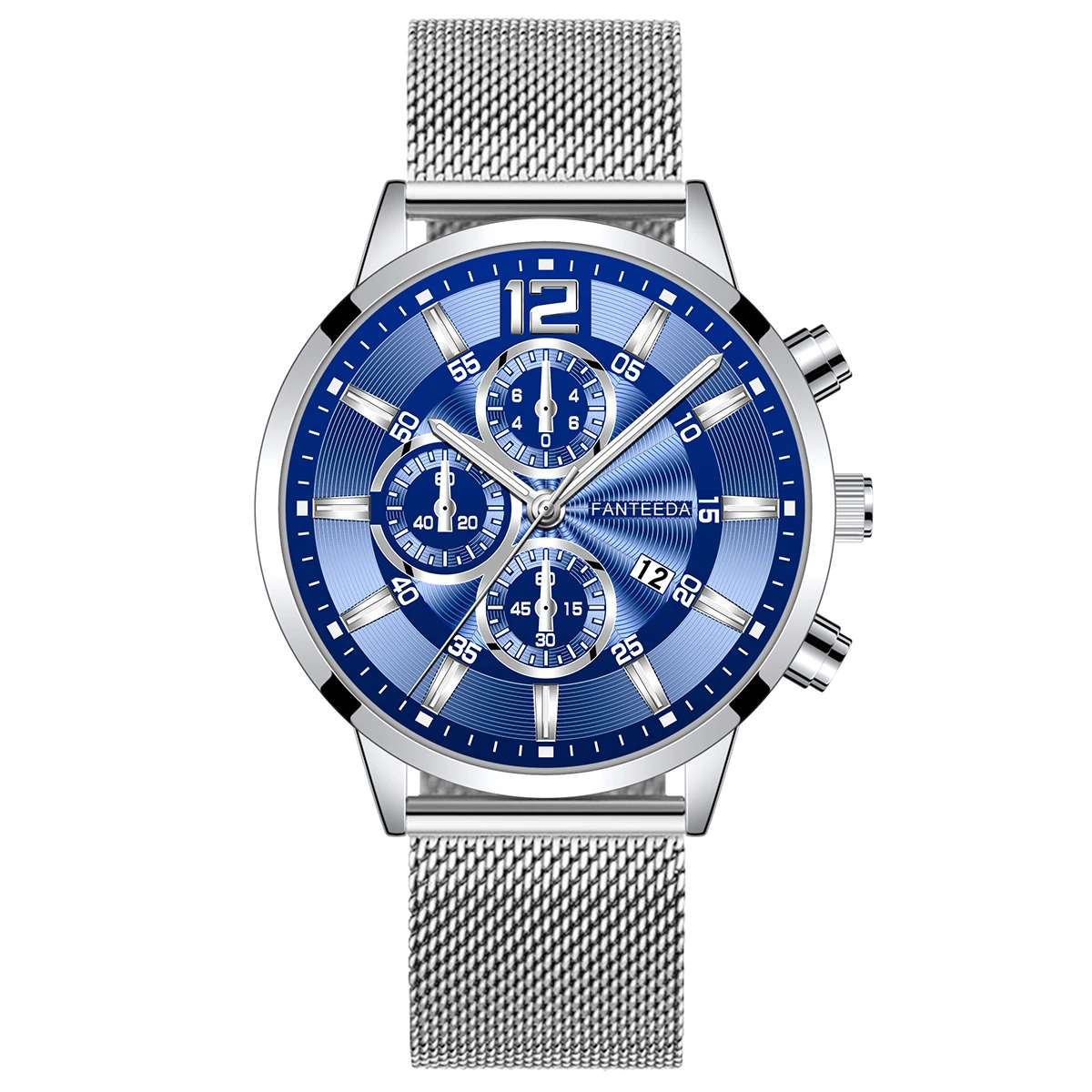 4297 Watch Men Custom Ultra-Thin Business Men Watches Quartz Stainless Steel Band Silver Sport Wrist Watch
