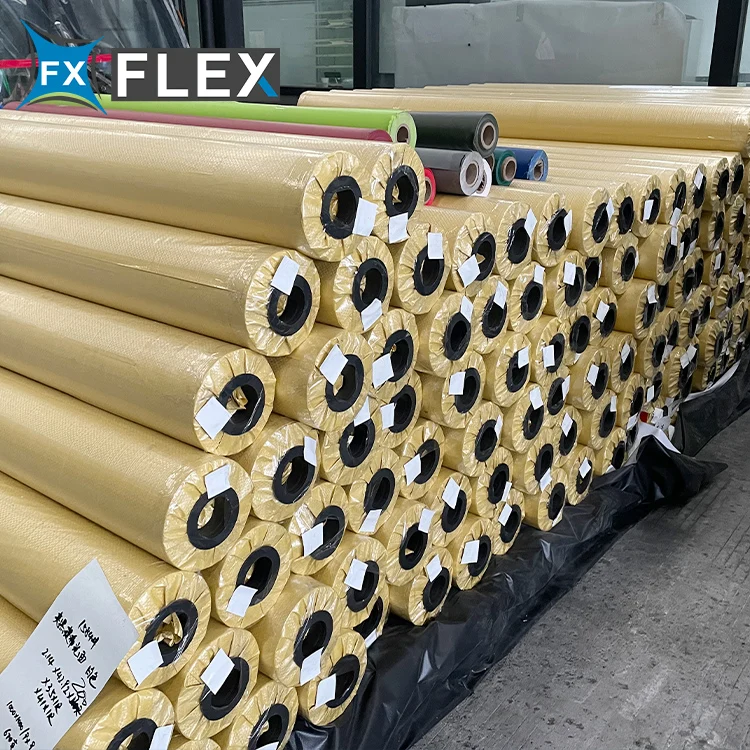 FLFX Heavy Duty Taupaulin PVC Tarpaulin for Curtain Trucks Side Container