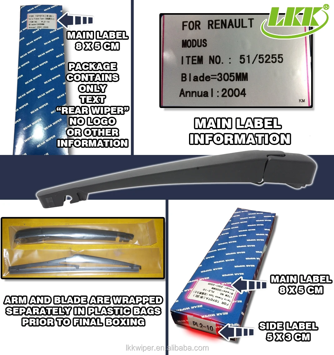  Auto Car Rear Windscreen Glass Window Cleaning Wiper For Acura MDX