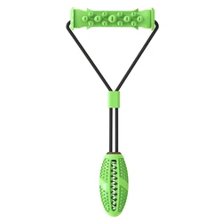 Pet Dog Tug of War Toy Dog Bite the Knot Play Interactive Sucker Pull the Leaky Food Pulling Rope Rubber Toys Pet Tooth Cleaning