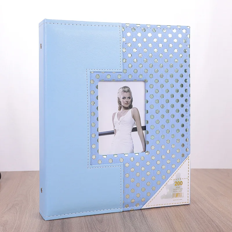 Oem Custom 4 Color PU leather hollow out wedding album perfect to DIY your window photo