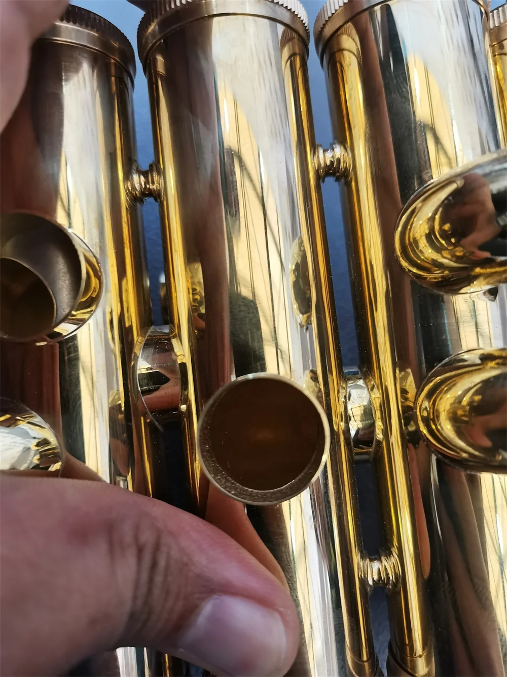 4 pistons casing for BBb tuba 19mm bore size brass instruments