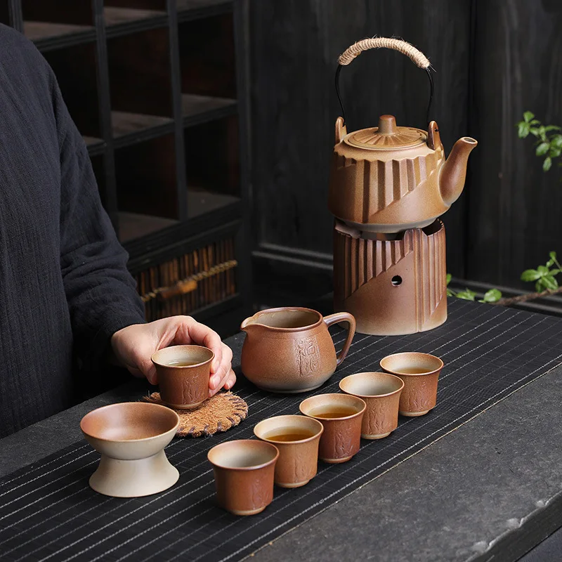 Handmade coffee cup set tea clay water jug for souvenir gift