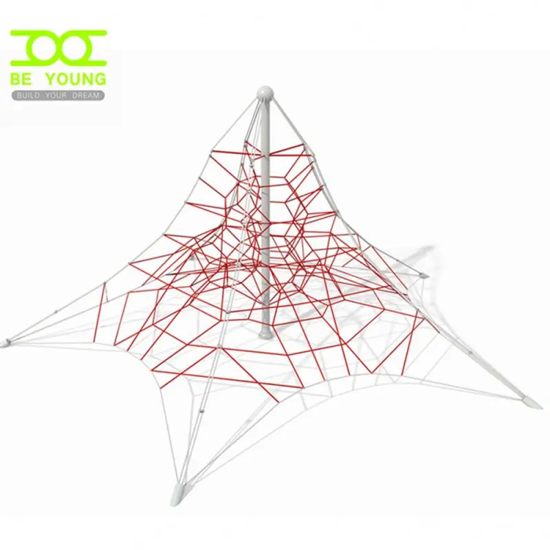 Pyramid Ltd Suppliers Steel Structure Sports Climbing With Swings Towers Play Equipment Rotating Rope Climber Net In Reinforced