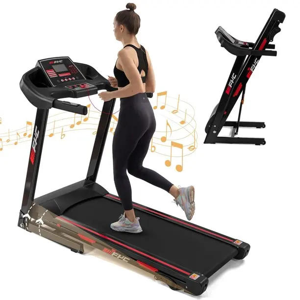 1.5HP Heavy Duty Foldable Mini Home Use Treadmill Professional Massage Machine Dumbbell Home Fitness Treadmill