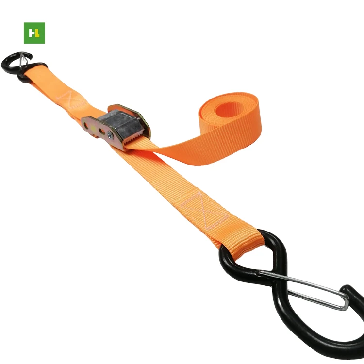 Wholesale Hight Break Strength Car And Motorcycle Cam Buckle Tie Down Ratchet Straps 700lbs