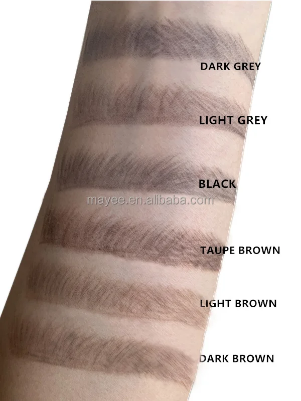Make your own brand OEM 6 color private label eyebrow pencil