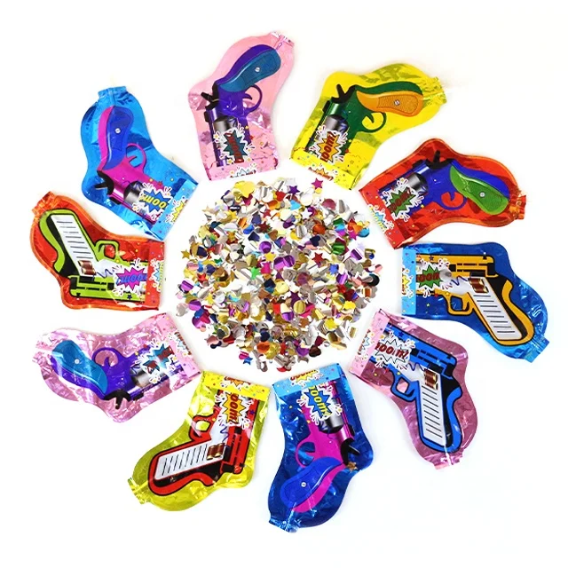BONA balloon party time birthday surprise kids toys inflatable confetti party poppers gun