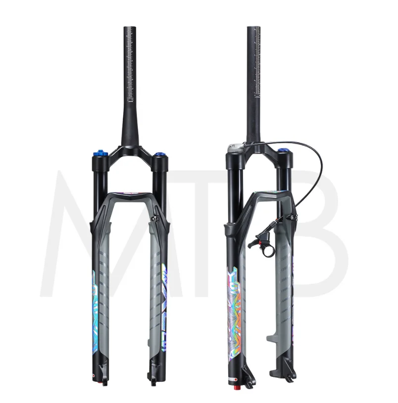 M9 mountain bike front fork air fork 27.5 inch 29 inch straight tube shock absorber air fork