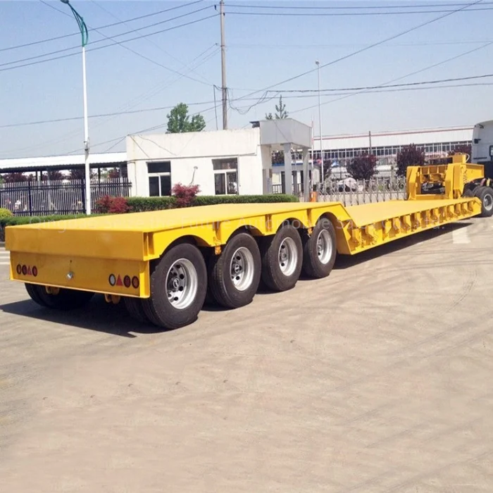 Heavy Duty Low Loader  Concave Lowboy 3 Axles 60t Low Bed Lowbed Trailer