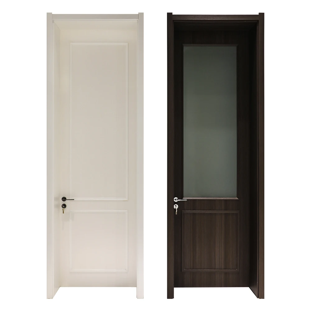 High Quality European Style Waterproof Moisture proof WPC PVC Swing Door WPC Door FOR Hotel
