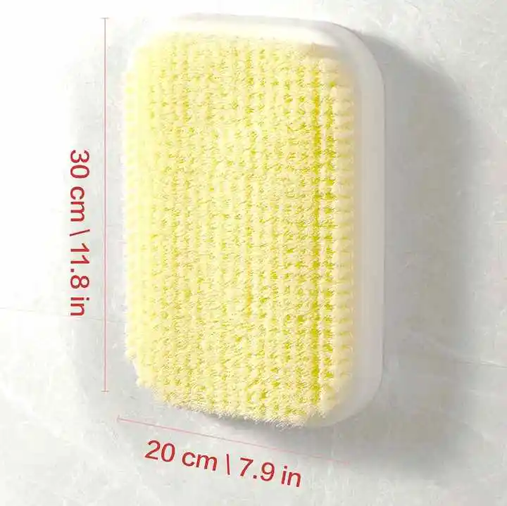 2024 New Wall Mounted Massage Exfoliating Stain Removal Scrub Bathroom Body Back Wash Brushes silicone massage bath brush