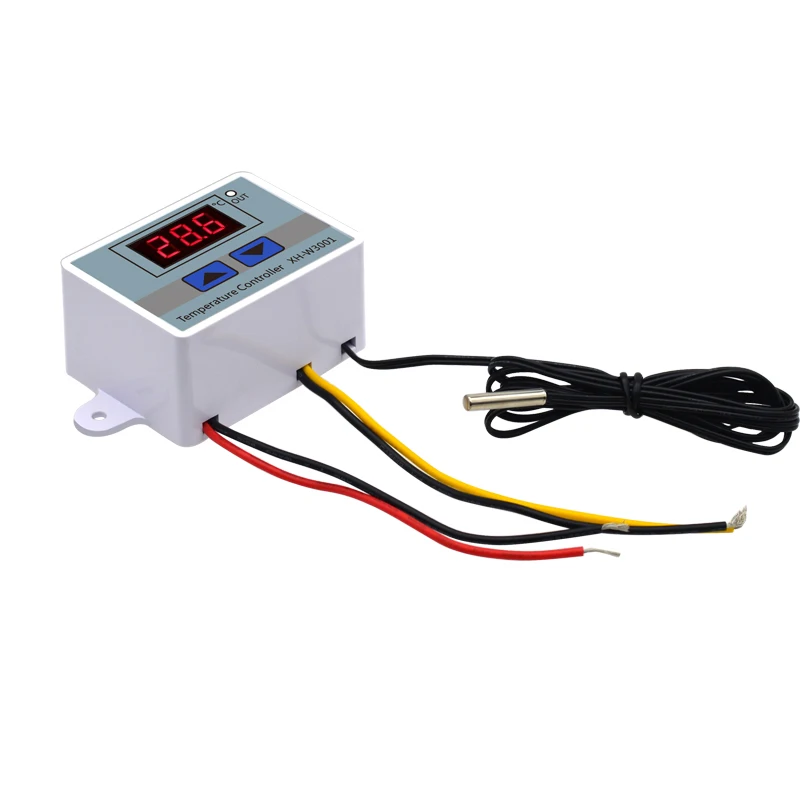 DC12V W3001 цифровой регулятор температуры на светодиодах повышенной 10a переключателем управления термостатом зонд Xh-w3001