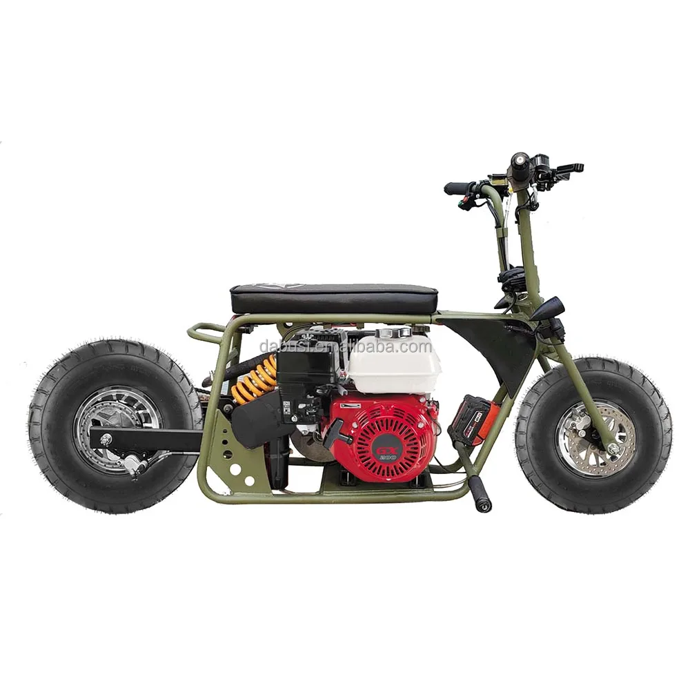 Powersports Mini Bike for Adults and Kids Gas Powered Trail Bike gas scooter 196cc 6.5hp