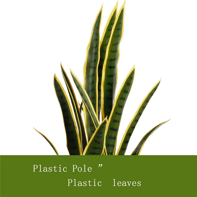 Factory Real Touch Cheap Anti-UV Succulent Plant Home & Garden Decorative Faux Potted Artificial Snake Plant Sansevieria Plant