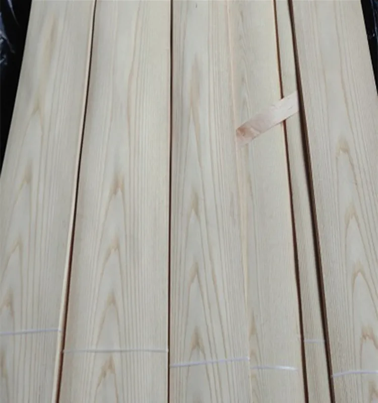 High Quality Natural White Ash Burl Wood Veneer Crown Cut/ Quarter Cut Ash Veneer Panel