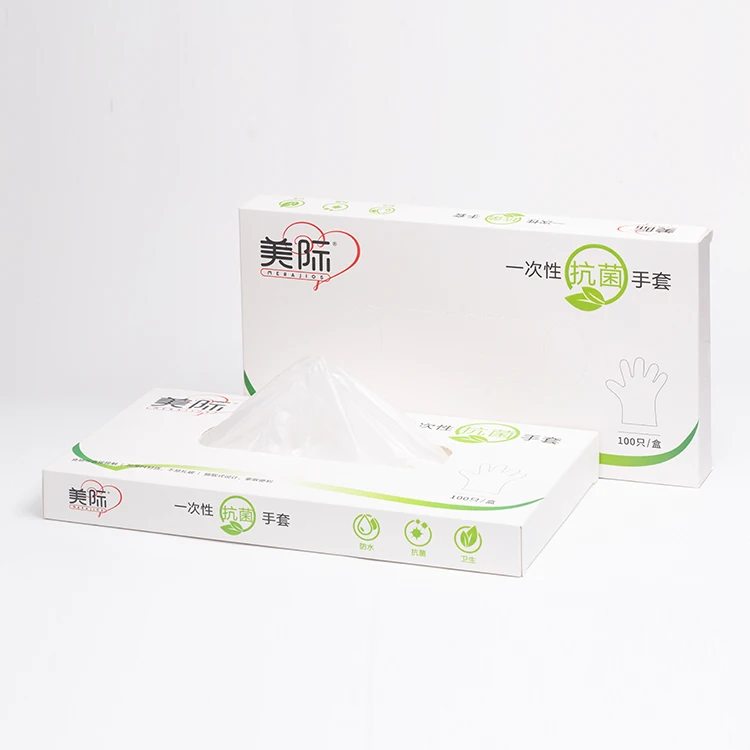 Factory Direct Sales Low Price Plastic Manufacturing Boxed PE Disposable Gloves Made In China