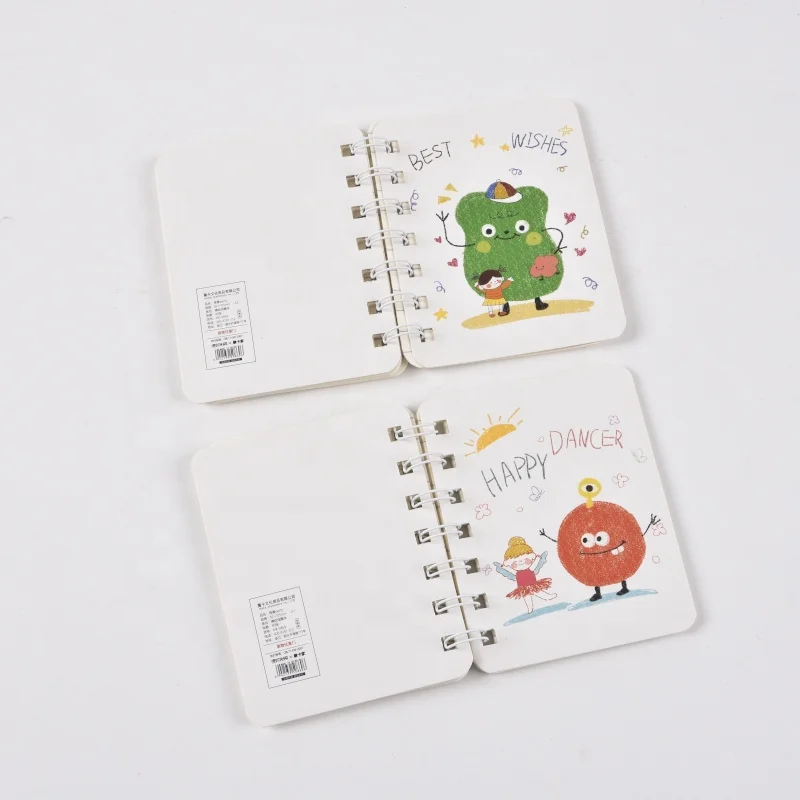 2024 hot design A5 A6 spiral bound notebooks cute cartoon printing daily  journal notebooks high quality eco friendly notepad