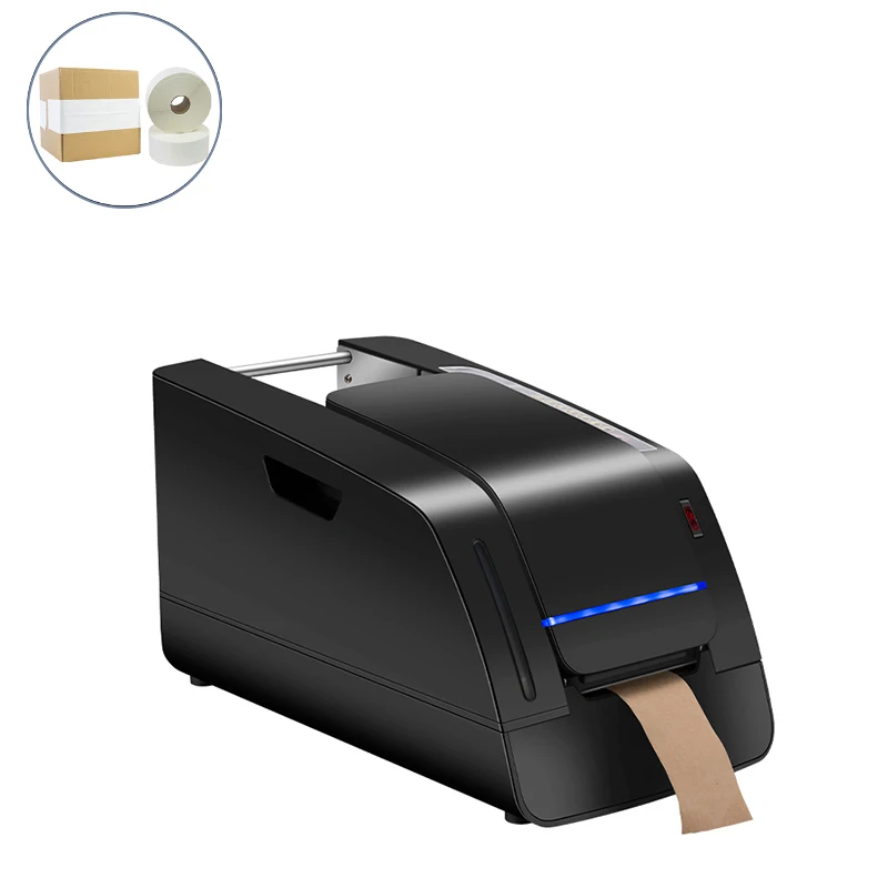 LinkAir No Plastic Multi Mode Paper Gummed Water Activated Automatic Dispenser Wet Packaging Kraft Tape Machine