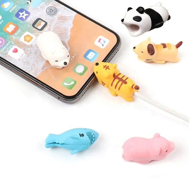 Cute Animal Bites Cable Protector for iPhone Charging Cable Cords Factory Price Cable Protector