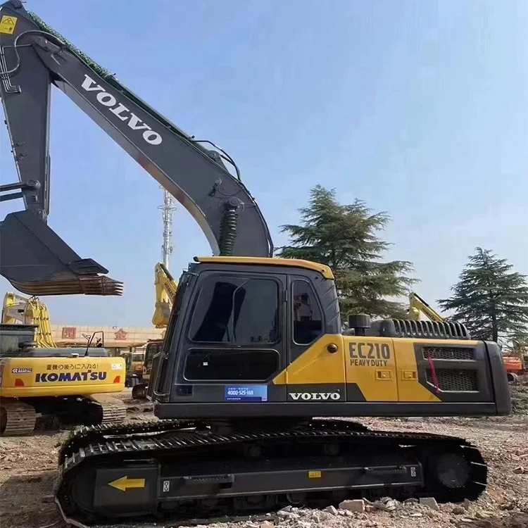 Used earth-moving machinery equipment Volvo EC210 EC240 in good condition hydraulic excavator