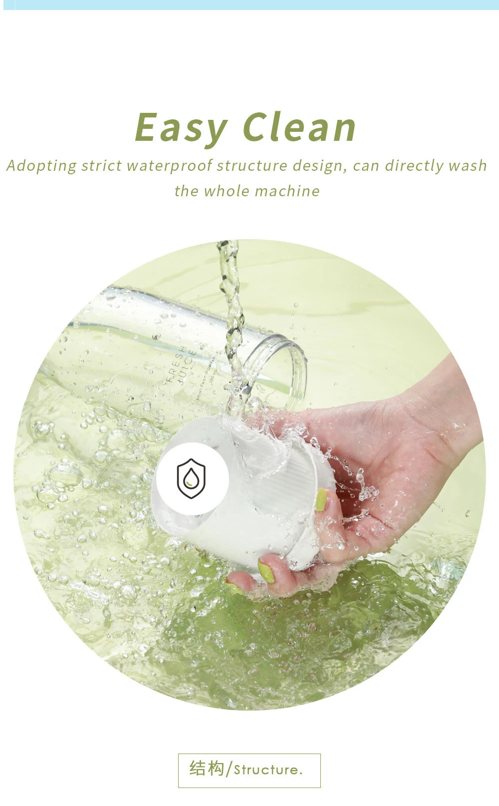 Portable Travel Blender Cup Wireless charging Fruit Juicer 2022 NEW arrival water proof Household baby juicer