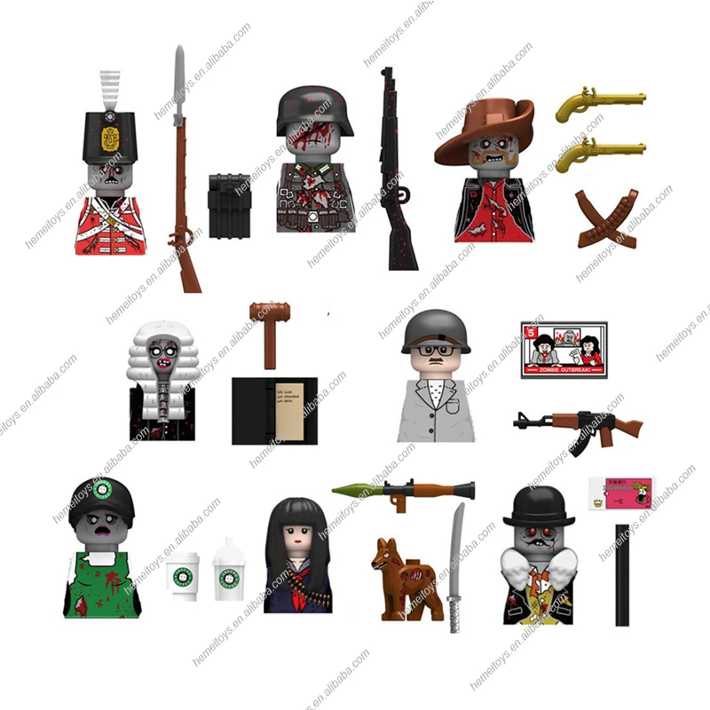 N805-808 Raven Black Hawk Red Lion The Dark Knight  Mini Plastic Medieval Knight Army Figure Building Blocks toys