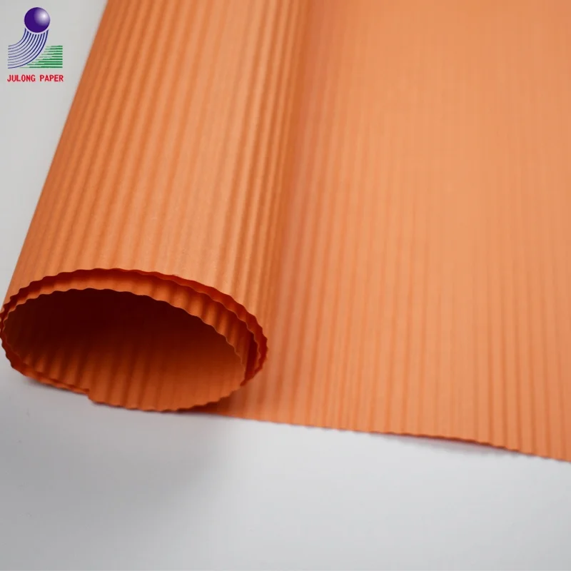 Fancy color corrugated paper creative origami corrugated paper for kids craft