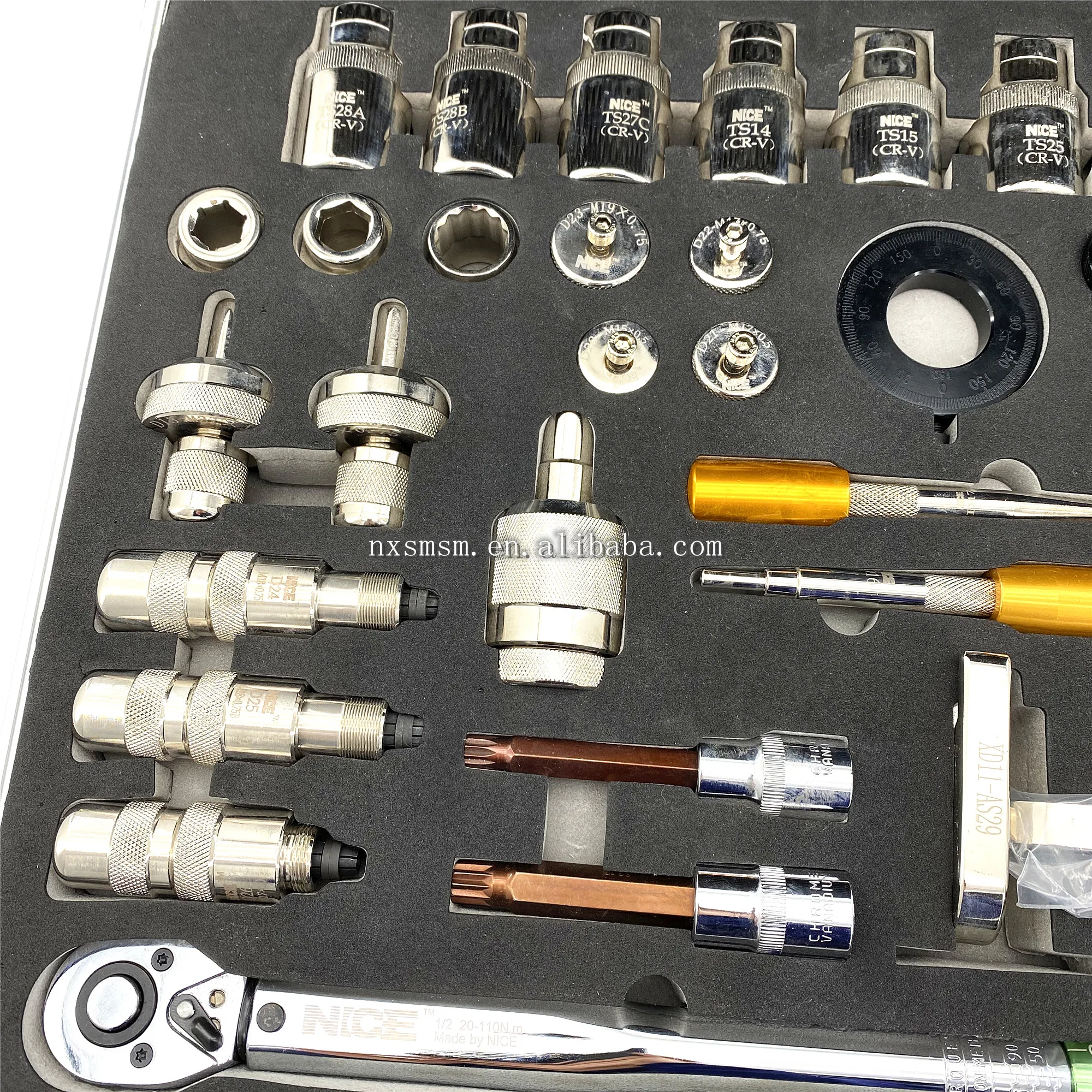 High quality 35 pieces common rail nozzle tools Auto common rail injectors repair tools hot products diesel injector tools