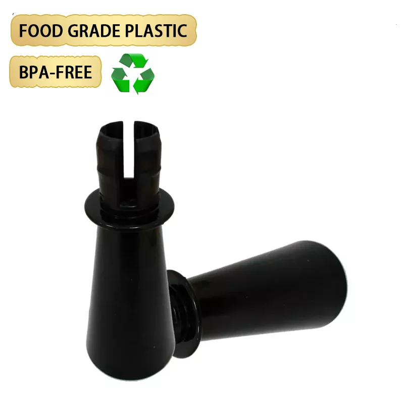 Рекламный подарок пластиковая воронка для шампанского мини-сито черного