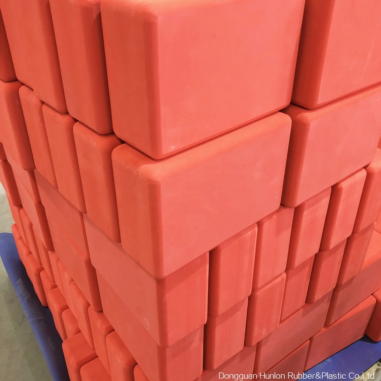 HUNLON Recycled closed cell high-density foam Non-slip Surface & Solid yoga block,  rubber heavy foam strong yoga block