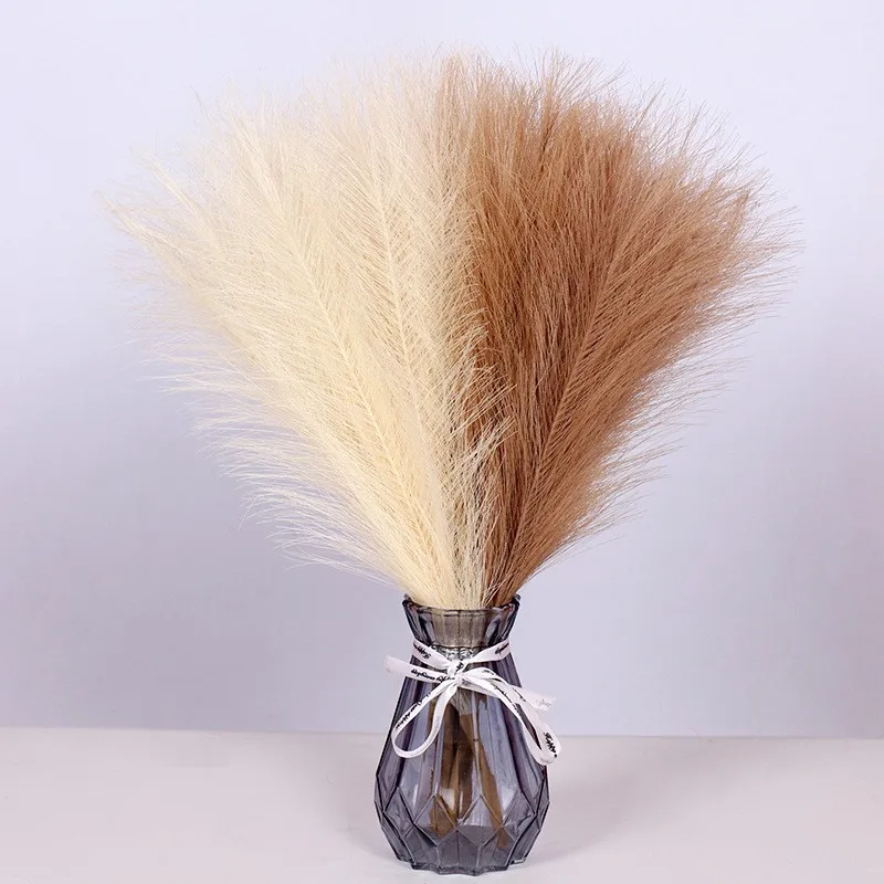 The new 7-fork fake feather wedding wool peacock grass indoor home decoration simulation reed pampas grass