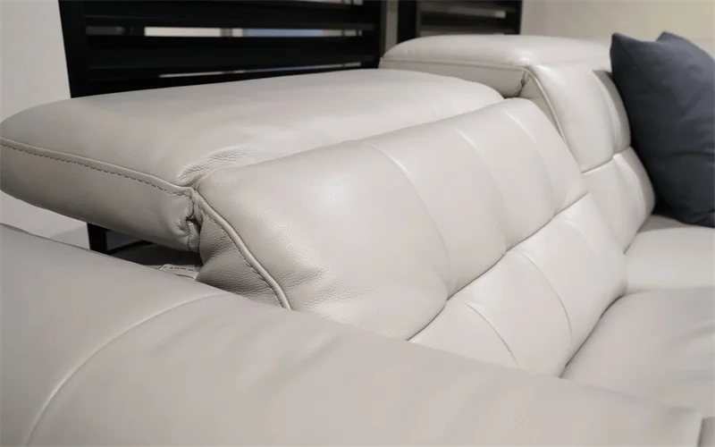 2022 Modern 6 Seater power recliner Modular Corner Sectional leather sofa Living Room Furniture Reversible L Shape Couch Set