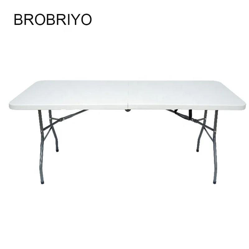 Outdoor Furniture 5ft White Rectangular Folding Luxury Dining Portable Table Folding Event Table