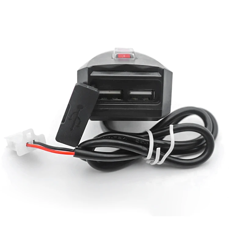 10-80V Motorcycle Electric Vehicle Dual Port USB Waterproof Charger