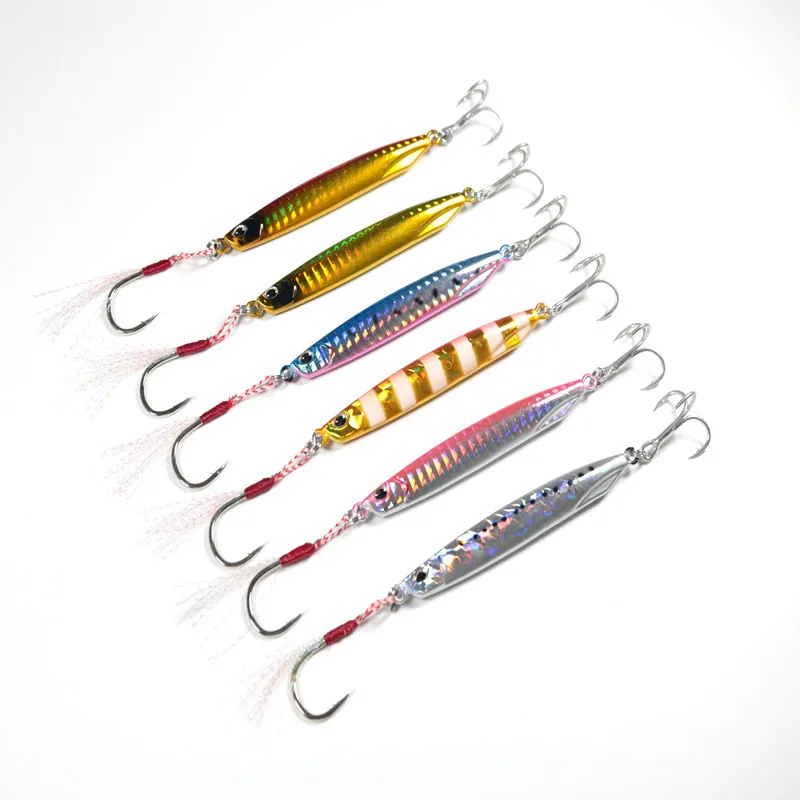 New OEM DUO Jig 30g 40g 60g Long Shot Slow Fishing Metal Jigging Lure Artificial Metal Casting Bait With Assist Hooks