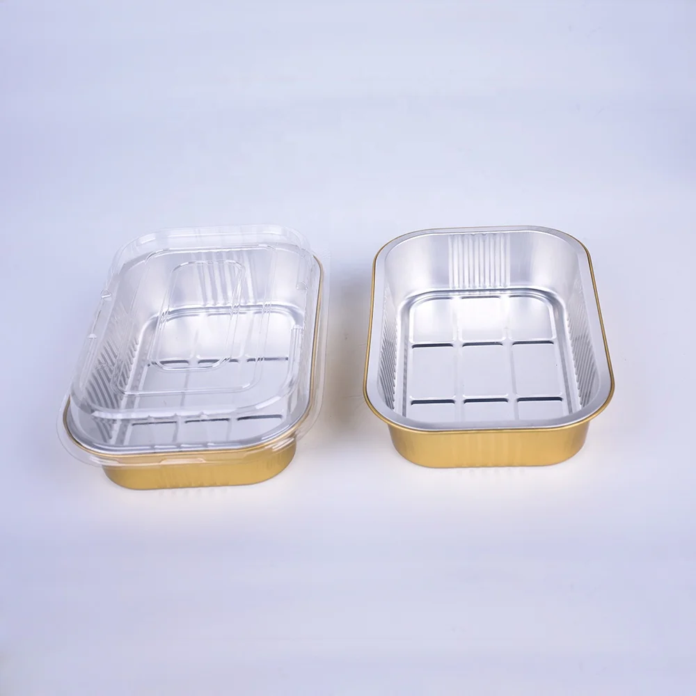 125 шт. Одноразовые алюминиевой фольги для выпечки риса Сковорода-гриль алюминиевая контейнеры для еды на вынос работа домашняя упаковка