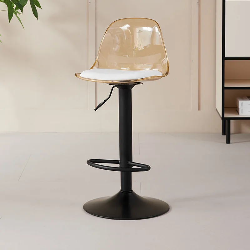 Simple Round Beauty Stool Disc Type Rotating Bar Chair Foot Bar Small Adhesives & Sealants Use Stylish Design