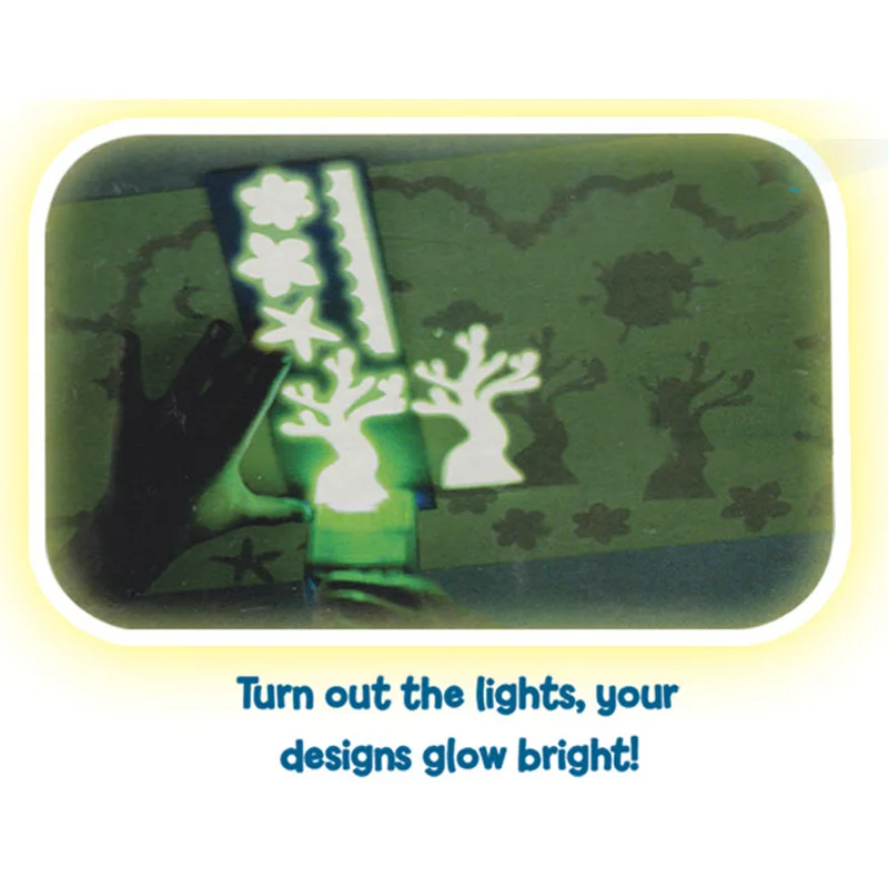 Doodle Pen Drawing Fluorescent Electric Brush Set Luminous Pattern Painter Magic Writing Board Painting Toys