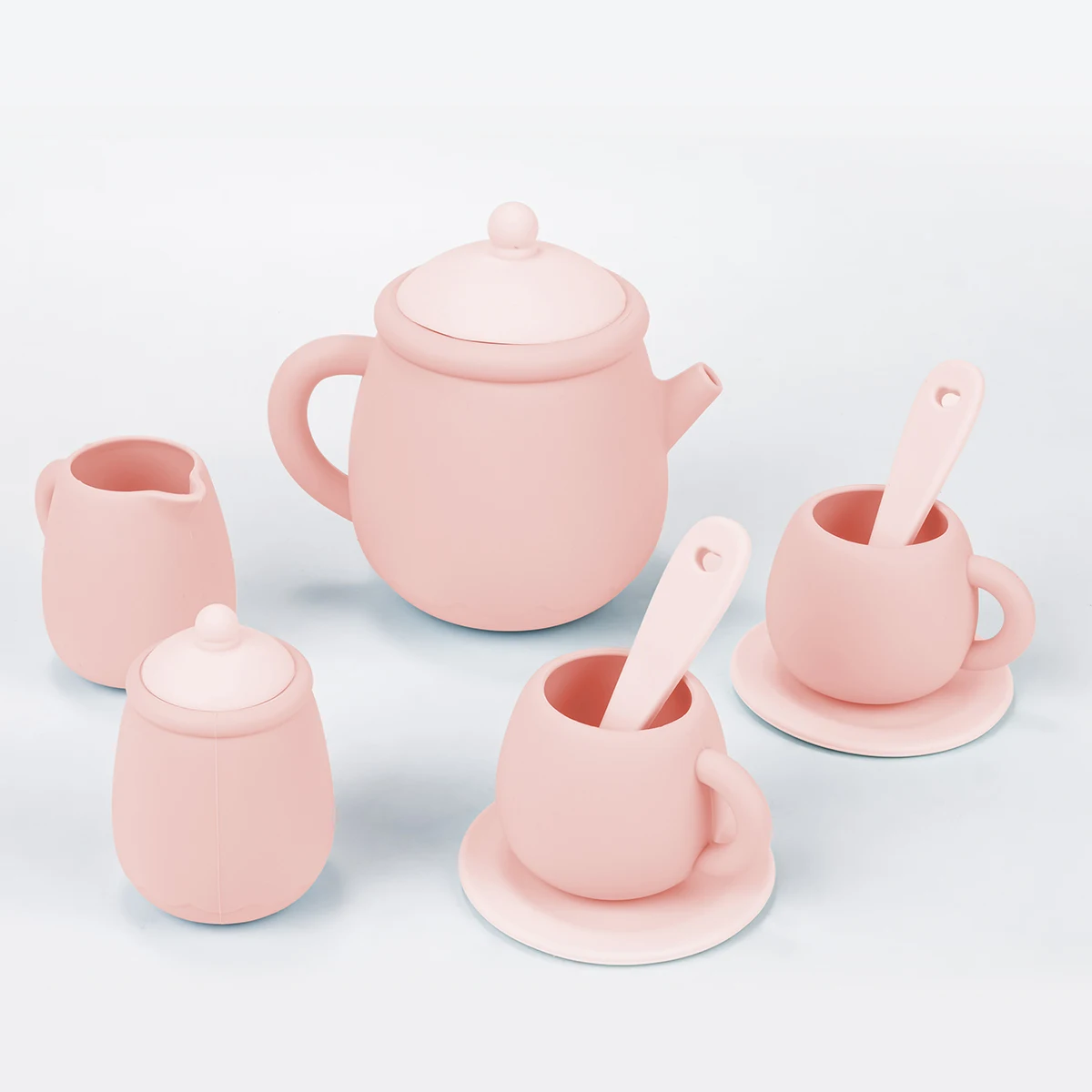 2023 Hot Selling Silicone Tea Set Toy For Kids Montessori Educational Toy Other Pretend Play Preschool Boys Kitchen Toys