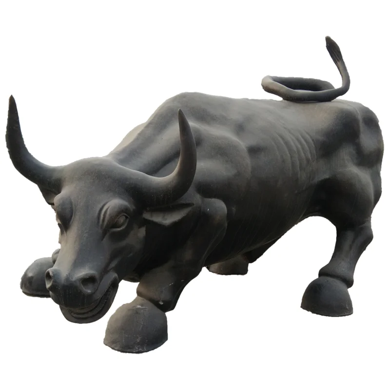 Shengye Customize modern outdoor large-scale animal sculptures. Famous Wall Street bronze bull sculptures for garden decoration