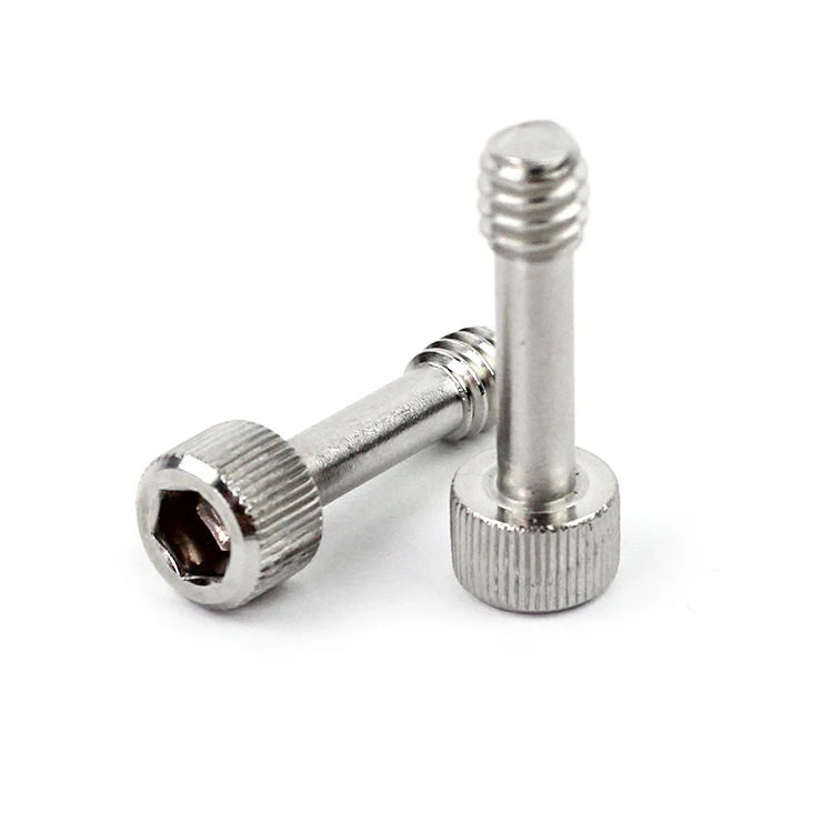 High Strength M4 M6 M5 Knurled Head Captive Screws A4-70 Zinc Plated/Black Oxide Finish shoulder captive screw