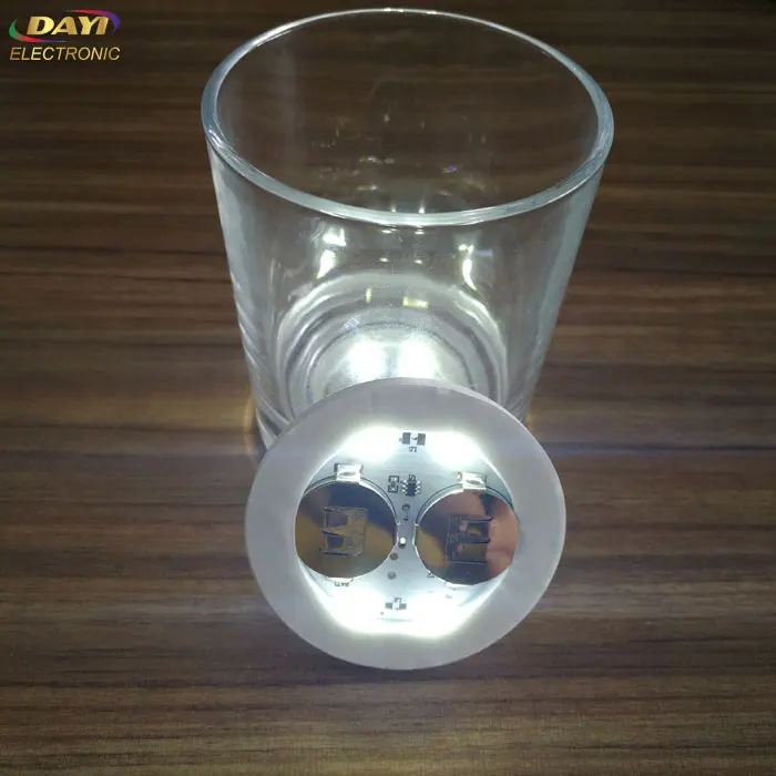 Good quality brightly cr2032 Brand Wine Bottle Decoration big battery led sticker for bottle LED bottle light LED Light pad