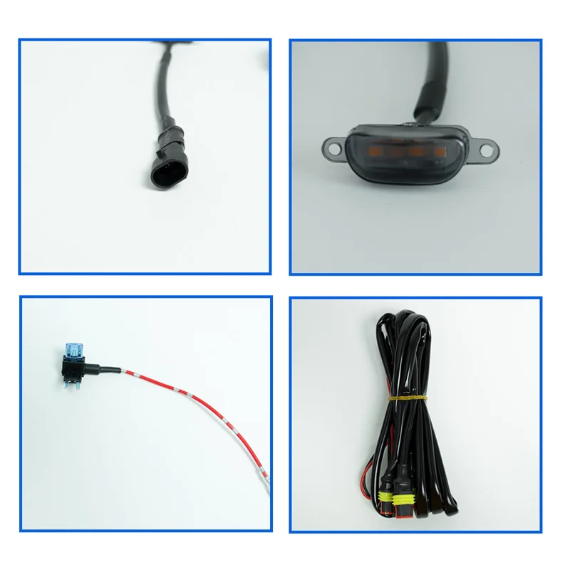 3pcs Amber Light Offroad Pickup Truck Led Grill Lights black lens for Ford F150 F250 F350 Raptor/Dodge Ram 1500