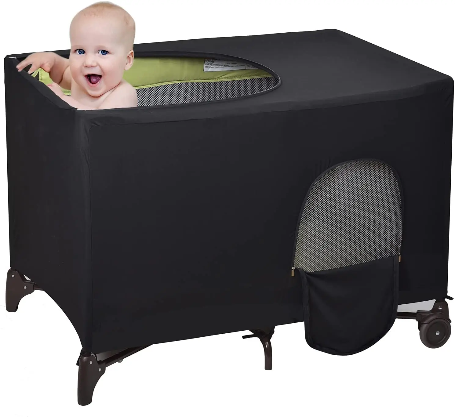 Baby crib tent cover elastic shading tent breathable baby net cover/tent portable game bed for sleeping or playing custom size